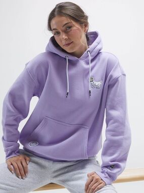 Goat USA Lavender Hoodie Sweatshirt NWT Medium Logo Pullover